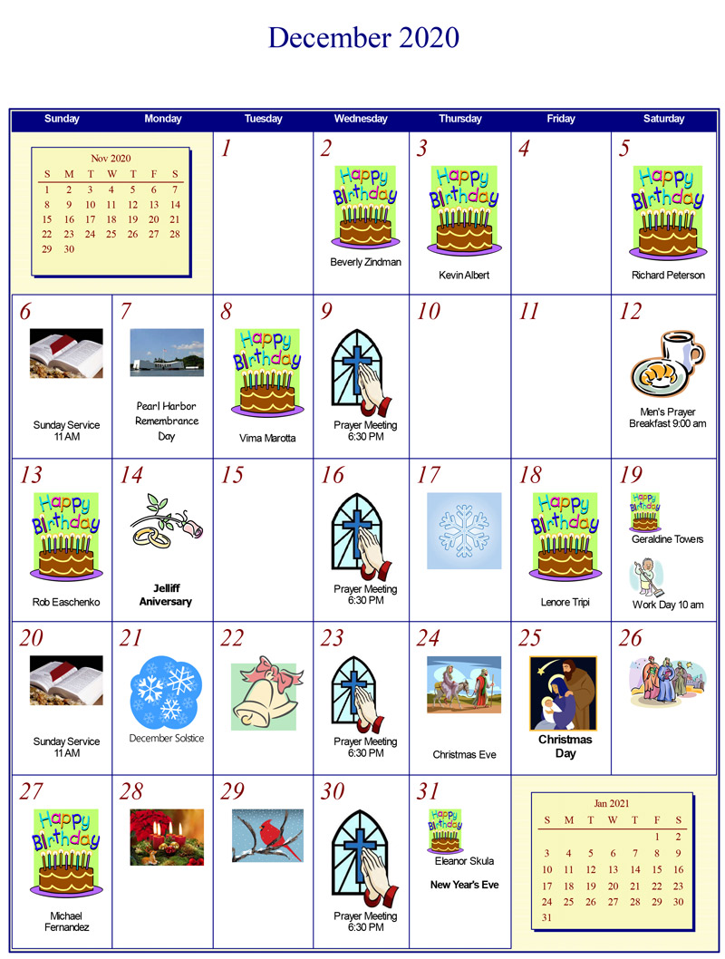 Calendar – First Baptist Church of Massapequa